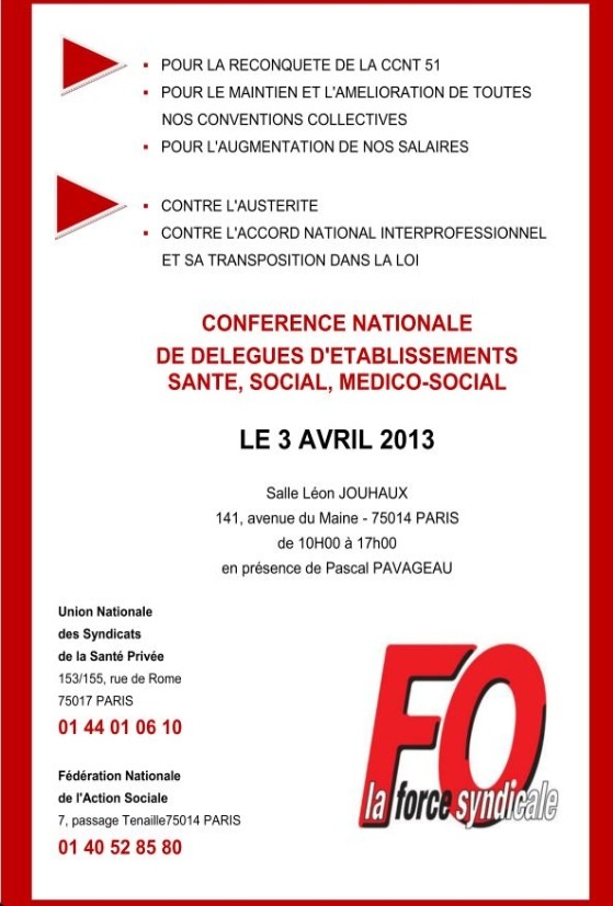 conférence fo 3 avril