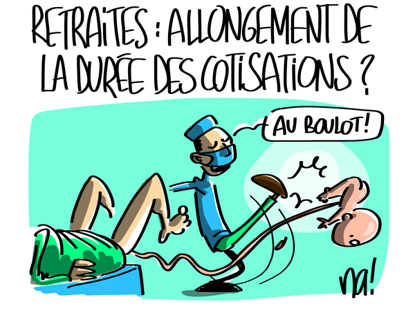 rallongement de retraires - dessin biz