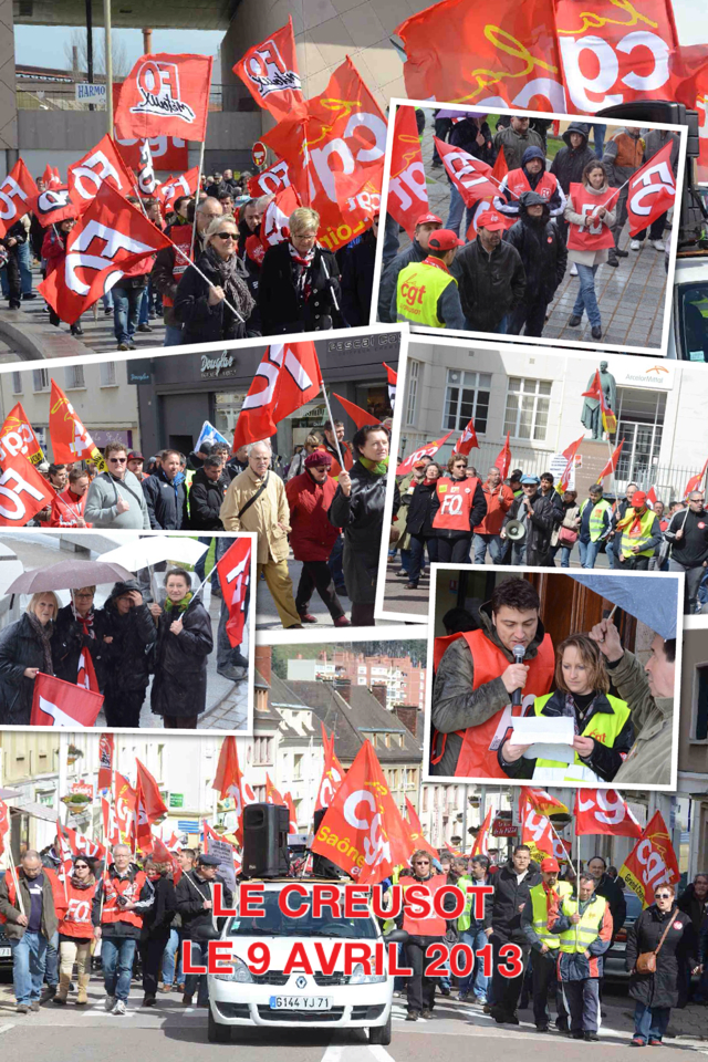 manifestation cgt et fo le 9 avril