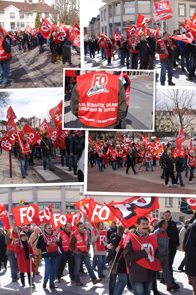 manifestation cgt et fo le 9 avril